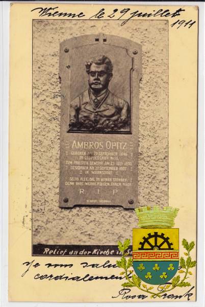 Opitz Ambros, nakladatel a politik (více v rubrice o významných osobnostech) prošlý 29.07.1911