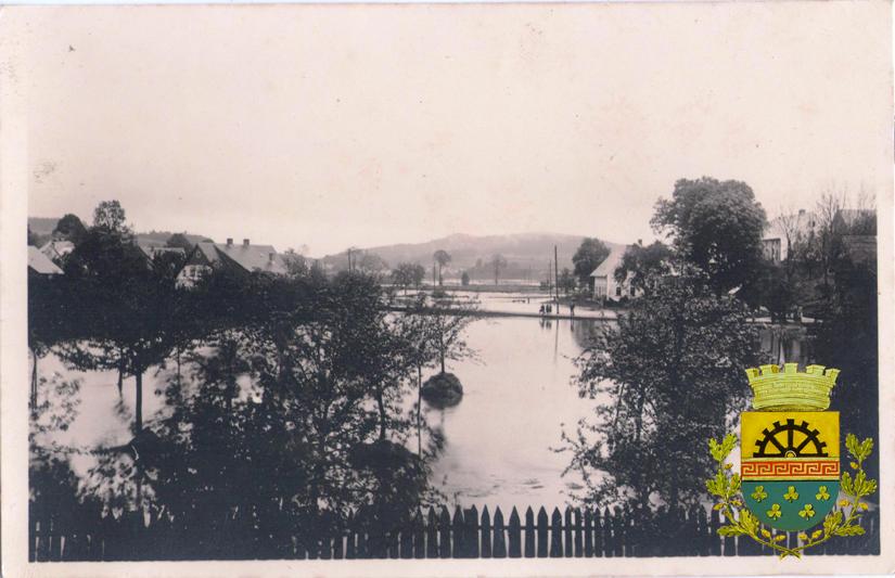 Dolní Šenov povodně, cca 1940
