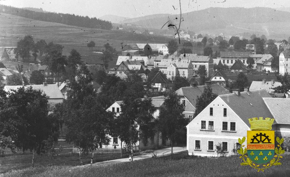 Dolní Šenov foto z Unbergu kolem 1900 