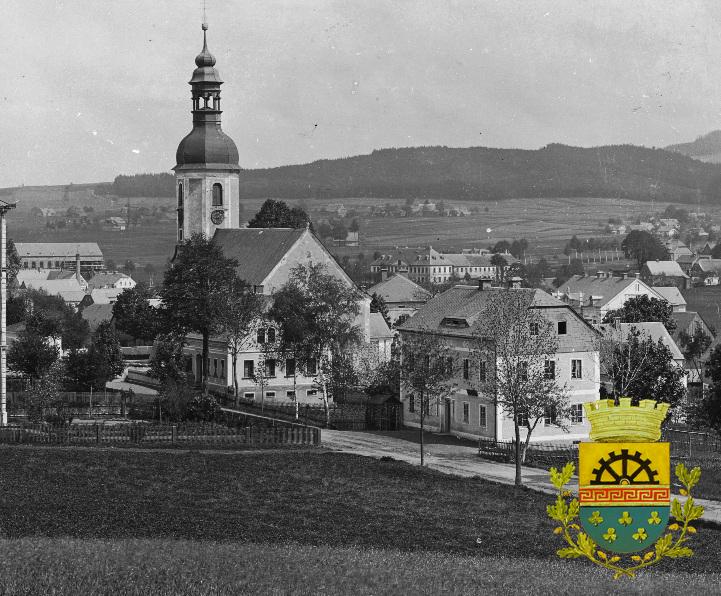Kostel z Urbergu, foto 1892.
