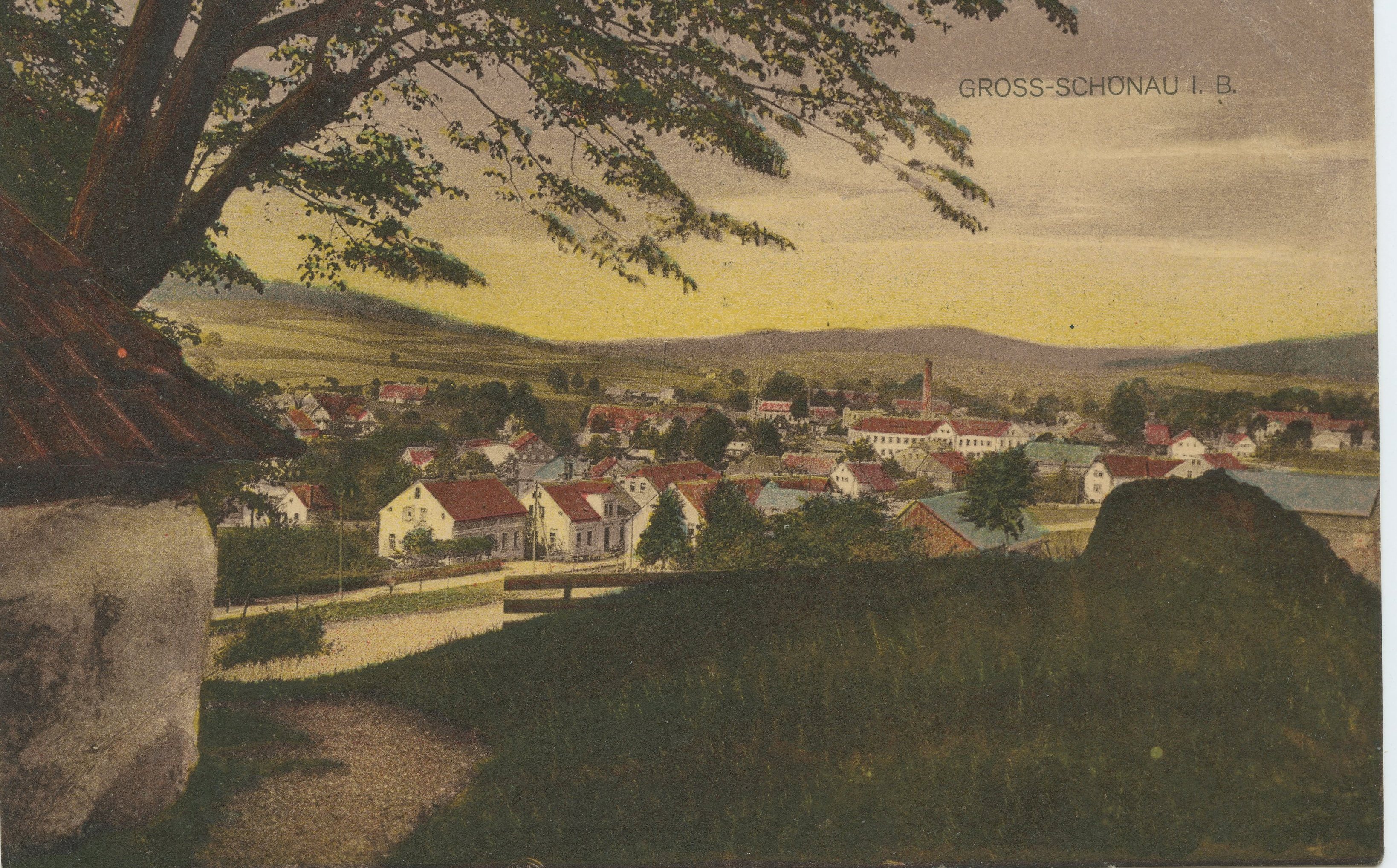 Pohled z Urbergu rok 1922