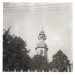 Nátěr kostelní věže v roce 1949