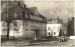 čp. 500, Okresní zdravotní pojišťovna a vila Stein. Automobil zn. Tatra 30 r.v. 1930. foto 1932