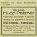 Patzner Hugo inzerát 1933