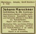 Marschner Johann 1933