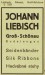 Liebisch Johann  rok 1933